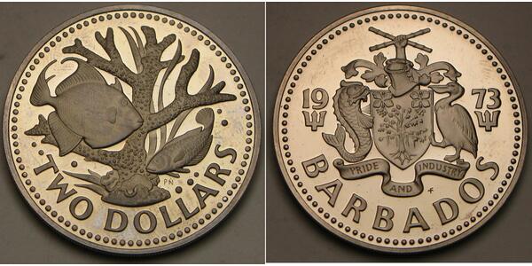 2 Dollar 巴巴多斯  