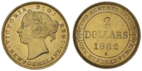 2 Dollar 加拿大 金 维多利亚 (英国君主)