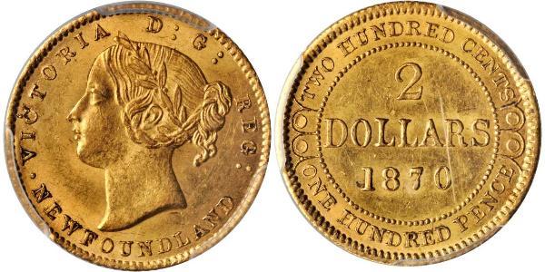 2 Dollar 加拿大 金 维多利亚 (英国君主)