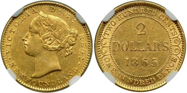 2 Dollar 加拿大 金 维多利亚 (英国君主)