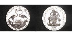 2 Dollar Bahamas 銀 