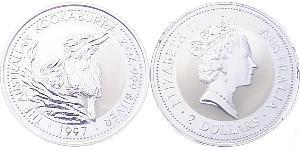 2 Dollar 澳大利亚 銀 伊丽莎白二世 (1926-2022)