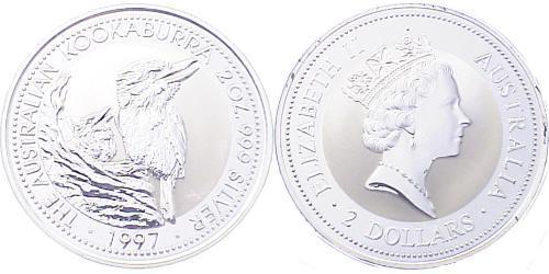 2 Dollar 澳大利亚 銀 伊丽莎白二世 (1926-2022)