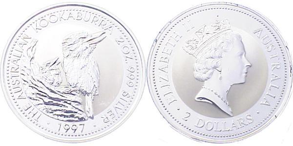 2 Dollar 澳大利亚 銀 伊丽莎白二世 (1926-2022)