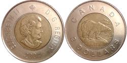 2 Dollar 加拿大 镍 伊丽莎白二世 (1926-2022)