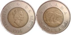 2 Dollar 加拿大 镍 伊丽莎白二世 (1926-2022)