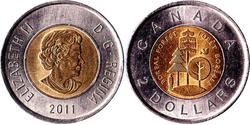 2 Dollar 加拿大 青铜/镍 伊丽莎白二世 (1926-2022)