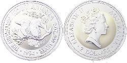 2 Dollaro Australia (1939 - ) Argento Elisabetta II (1926-2022)