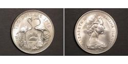 2 Dollaro Bahamas Argento Elisabetta II (1926-2022)