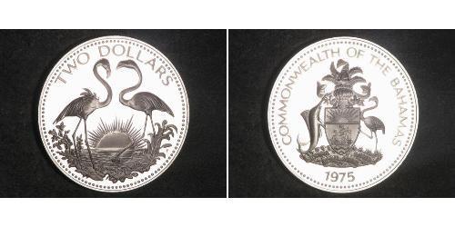 2 Dollaro Bahamas Argento 