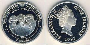 2 Dollaro Isole Cook Argento 