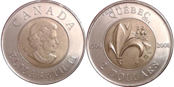 2 Dollaro Canada Nichel Elisabetta II (1926-2022)