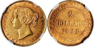 2 Dollaro Canada Oro Vittoria (1819 - 1901)