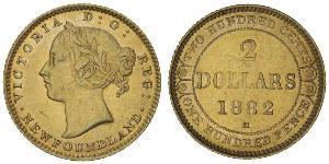 2 Dollaro Canada Oro Vittoria (1819 - 1901)