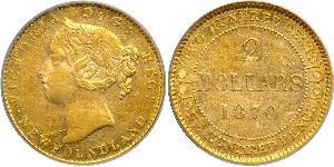 2 Dollaro Canada Oro Vittoria (1819 - 1901)