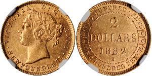 2 Dollaro Canada Oro Vittoria (1819 - 1901)