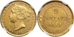 2 Dollaro Canada Oro Vittoria (1819 - 1901)