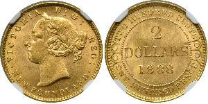 2 Dollaro Canada Oro Vittoria (1819 - 1901)