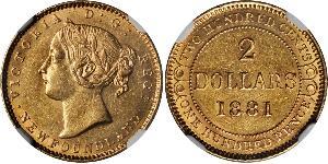 2 Dollaro Canada Oro Vittoria (1819 - 1901)