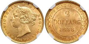 2 Dollaro Canada Oro Vittoria (1819 - 1901)