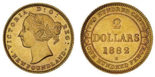 2 Dollaro Canada Oro Vittoria (1819 - 1901)