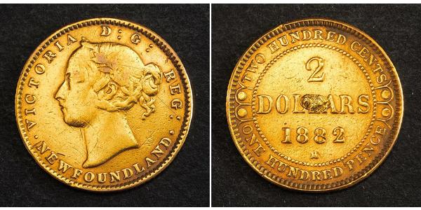 2 Dollaro Canada Oro Vittoria (1819 - 1901)