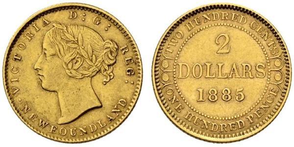 2 Dollaro Regno Unito di Gran Bretagna e Irlanda (1801-1922) Oro Vittoria (1819 - 1901)