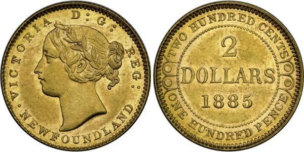 2 Dollaro Regno Unito di Gran Bretagna e Irlanda (1801-1922) Oro Vittoria (1819 - 1901)