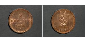 2 Double Гернси Бронза 