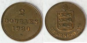2 Double Гернси Бронза 