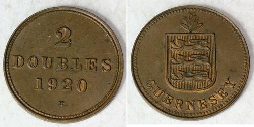 2 Double Гернси Бронза 
