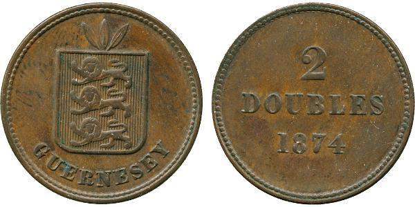 2 Double Гернси Бронза 