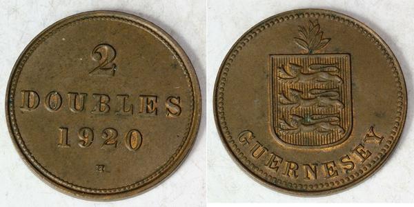 2 Double Гернси Бронза 