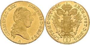 2 Ducat Habsburg Empire (1526-1804) Gold Joseph II, Holy Roman Emperor  (1741 - 1790)