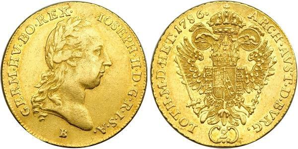 2 Ducat Heiliges Römisches Reich (962-1806) Gold Joseph II, Holy Roman Emperor  (1741 - 1790)