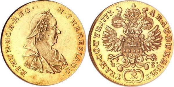 2 Ducat Heiliges Römisches Reich (962-1806) Gold Maria Theresa of Austria (1717 - 1780)