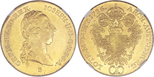 2 Ducat Heiliges Römisches Reich (962-1806) Gold Joseph II, Holy Roman Emperor  (1741 - 1790)