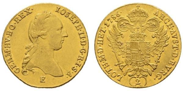 2 Ducat Heiliges Römisches Reich (962-1806) Gold Joseph II, Holy Roman Emperor  (1741 - 1790)