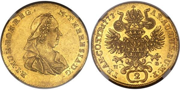 2 Ducat Holy Roman Empire (962-1806) Gold Maria Theresa of Austria (1717 - 1780)