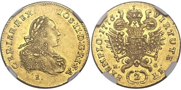 2 Ducat Principality of Transylvania (1571-1711) / Holy Roman Empire (962-1806) Gold Joseph II, Holy Roman Emperor  (1741 - 1790)