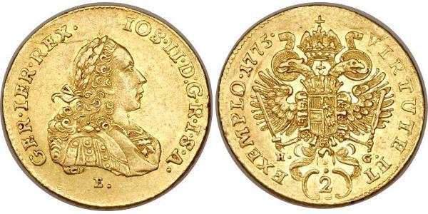 2 Ducat Principality of Transylvania (1571-1711) / Holy Roman Empire (962-1806) Gold Joseph II, Holy Roman Emperor  (1741 - 1790)