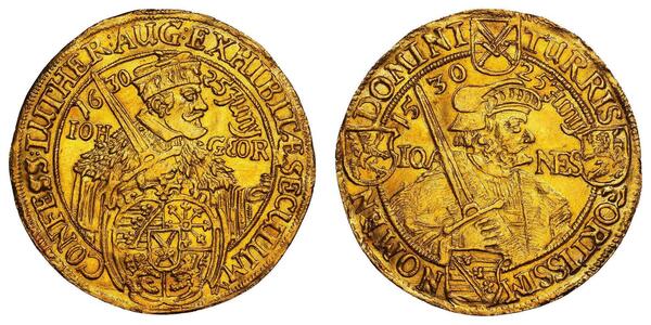2 Ducat States of Germany / Electorate of Saxony (1356 - 1806) Gold 