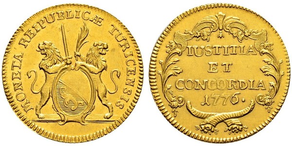 2 Ducat Switzerland Gold 