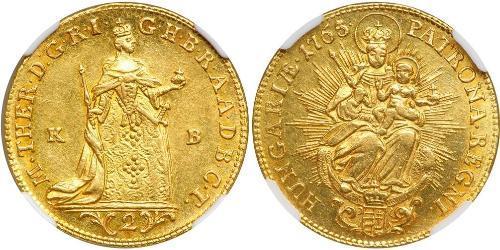 2 Ducat Royaume de Hongrie (1000-1918) Or Maria Theresa of Austria (1717 - 1780)