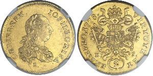 2 Ducat Saint-Empire romain germanique (962-1806) Or Joseph II, Holy Roman Emperor  (1741 - 1790)