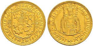 2 Ducat Tchécoslovaquie  (1918-1992) Or 