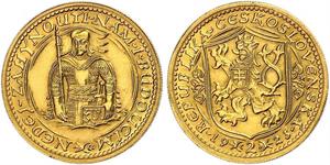 2 Ducat Cecoslovacchia  (1918-1992) Oro 