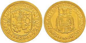 2 Ducat Cecoslovacchia  (1918-1992) Oro 