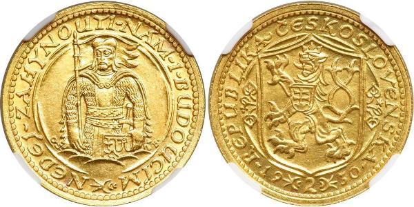 2 Ducat Cecoslovacchia  (1918-1992) Oro 