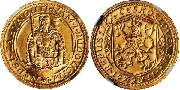 2 Ducat Cecoslovacchia  (1918-1992) Oro 